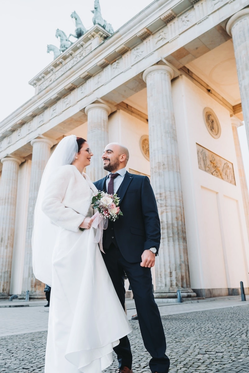 Hochzeitsfoto im klassischen Bearbeitungsstil